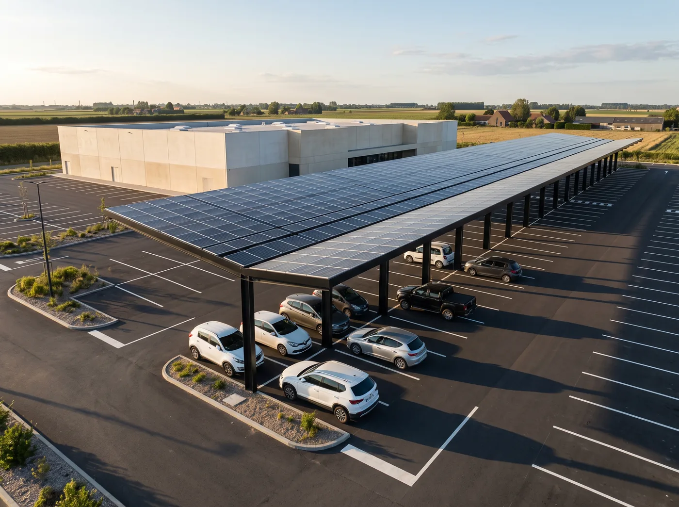 PHOTO — SOLAR CANOPY, DRONE VIEW, 4:3